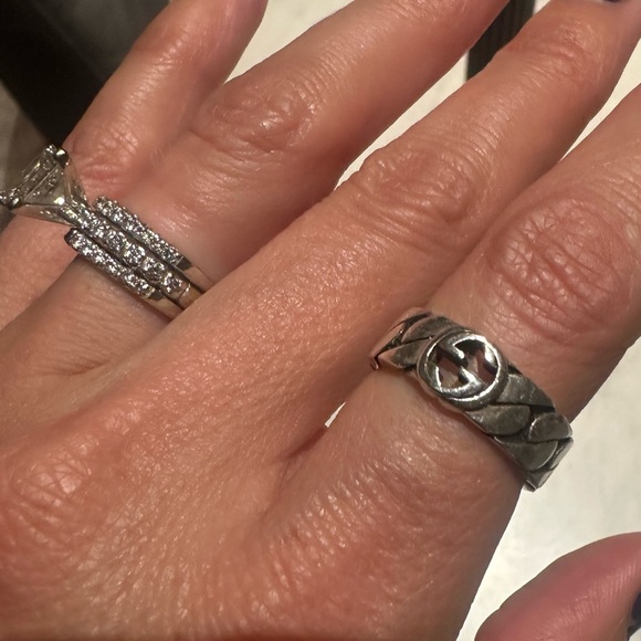 GUCCI interlocking-G sterling silver ring - Picture 5 of 5